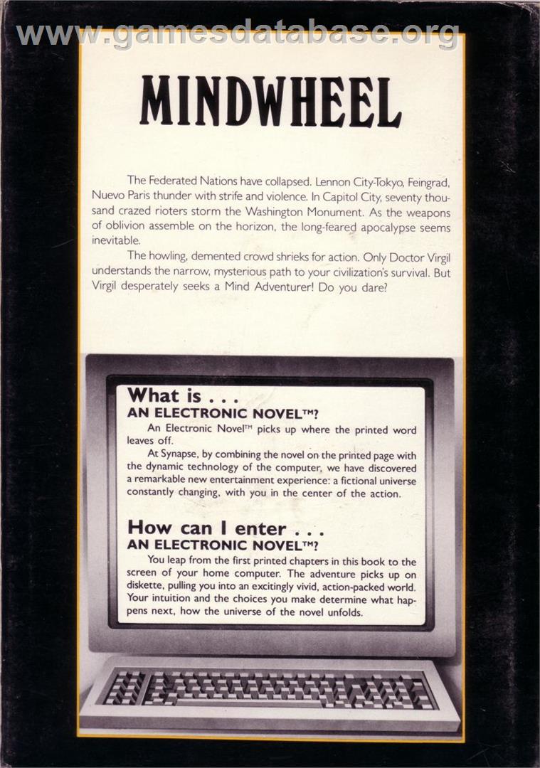 Mindwheel - Atari ST - Artwork - Box Back