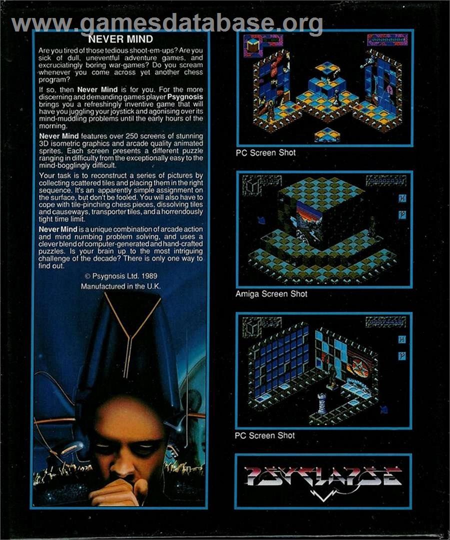 Never Mind - Atari ST - Artwork - Box Back