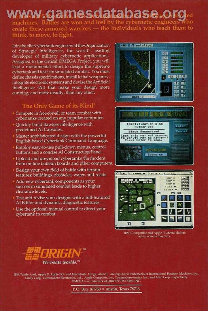 Omega - Atari ST - Artwork - Box Back