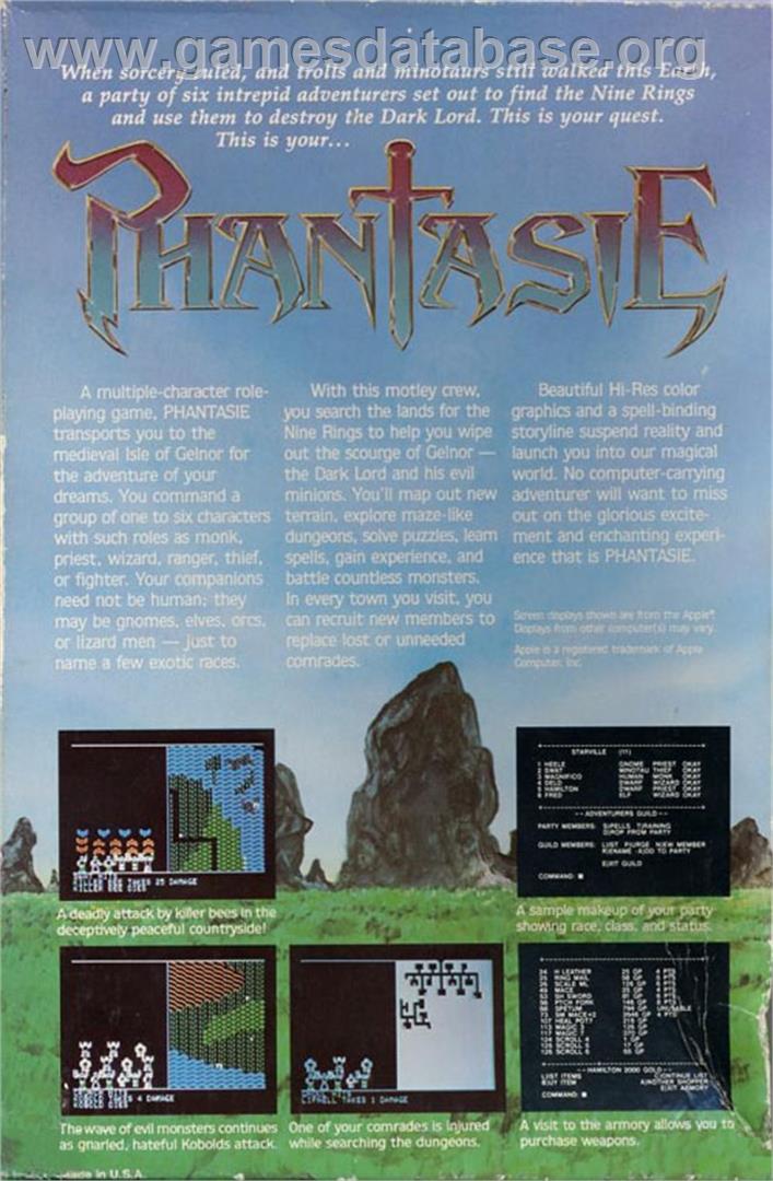 Phantasm - Atari ST - Artwork - Box Back