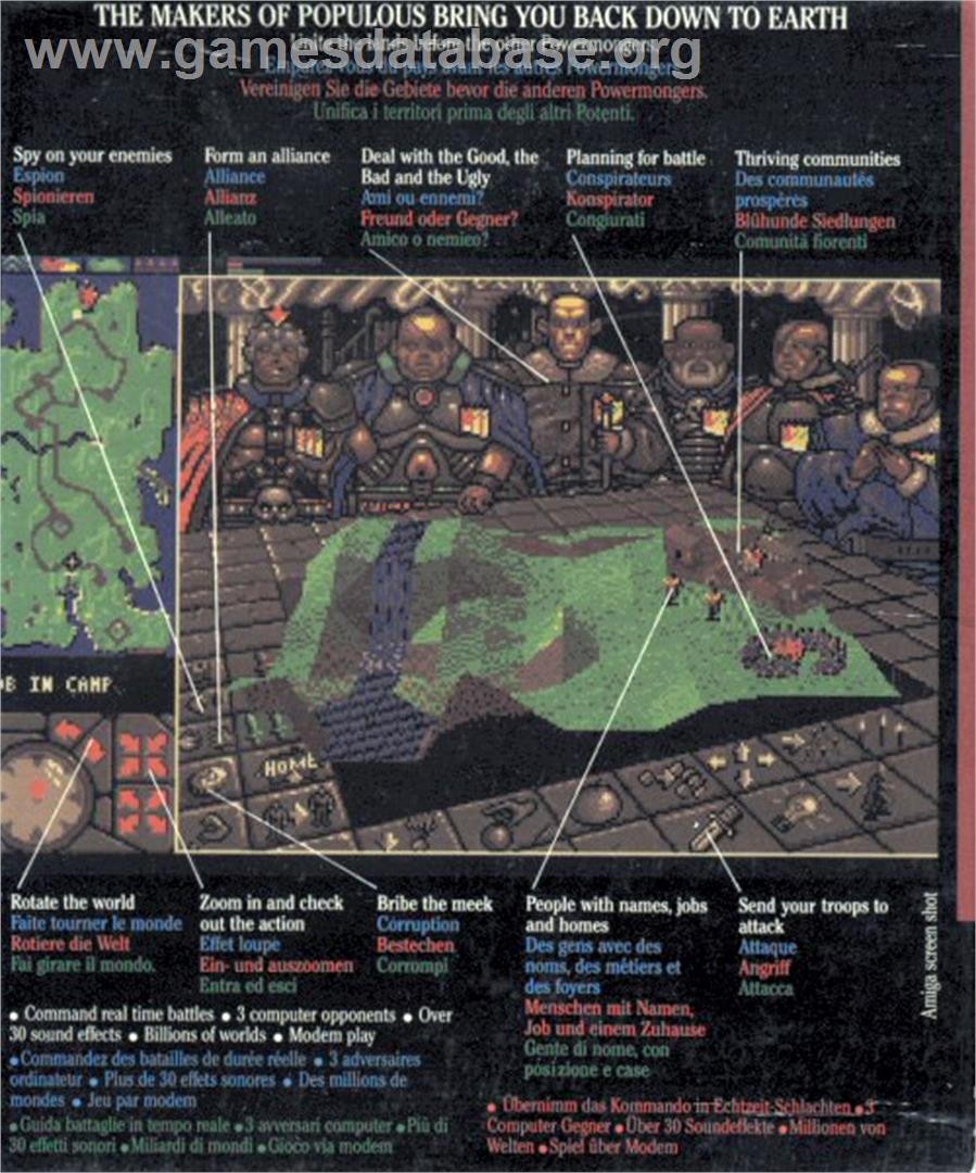 Powermonger: World War 1 Edition - Atari ST - Artwork - Box Back