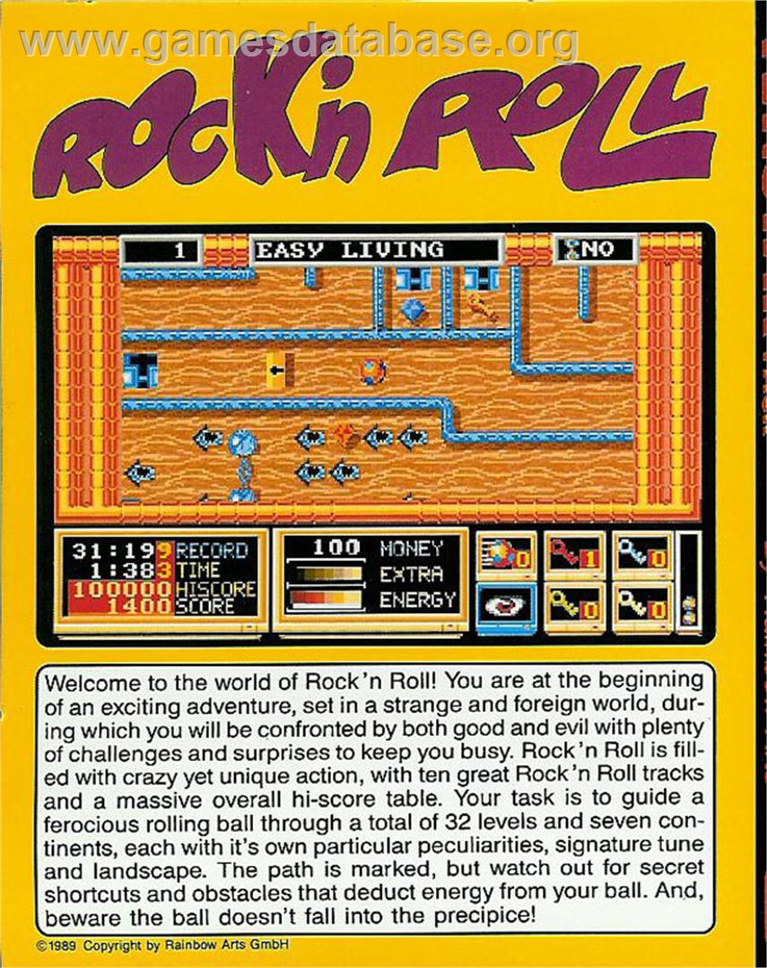 Rock 'n Roll - Atari ST - Artwork - Box Back