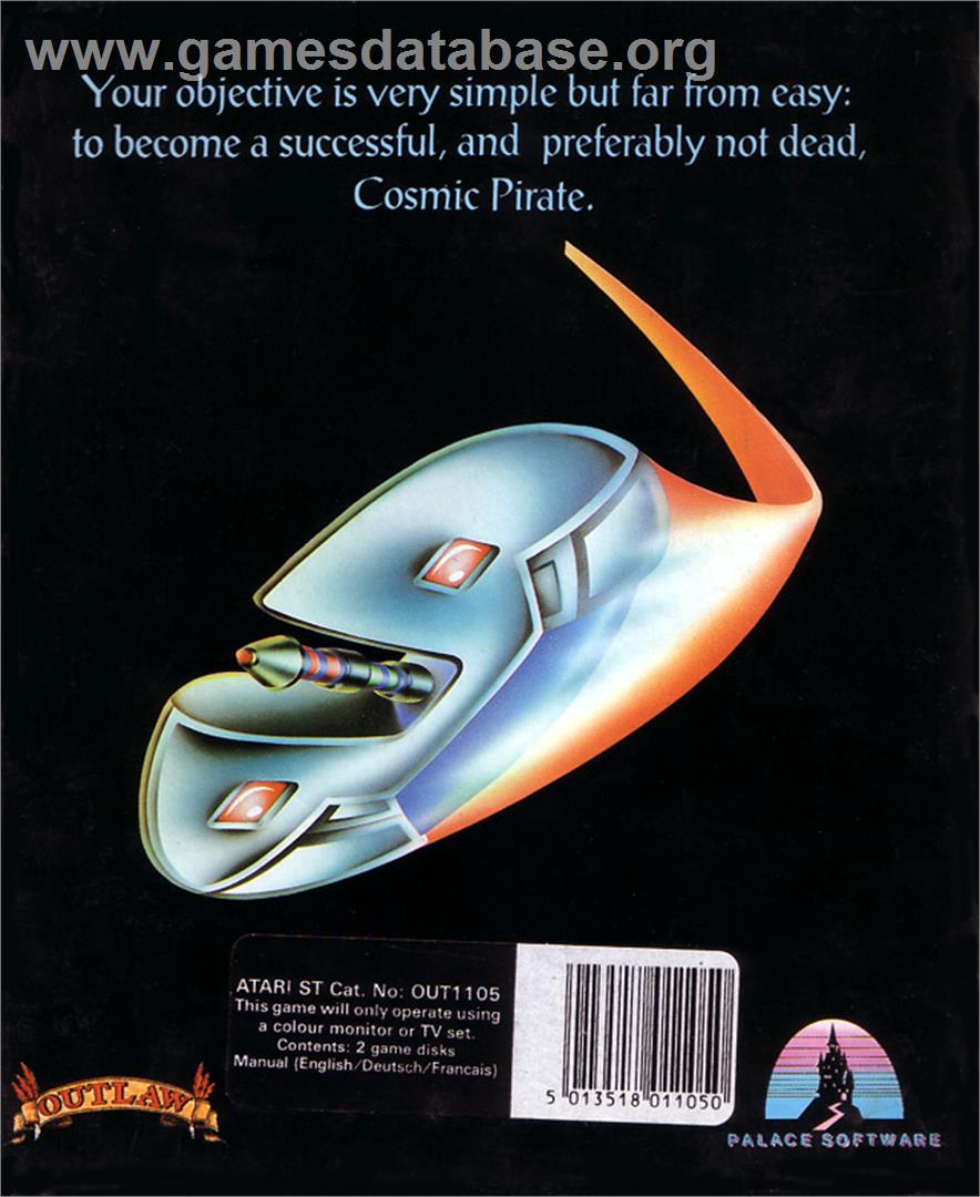 Sid Meier's Pirates - Atari ST - Artwork - Box Back