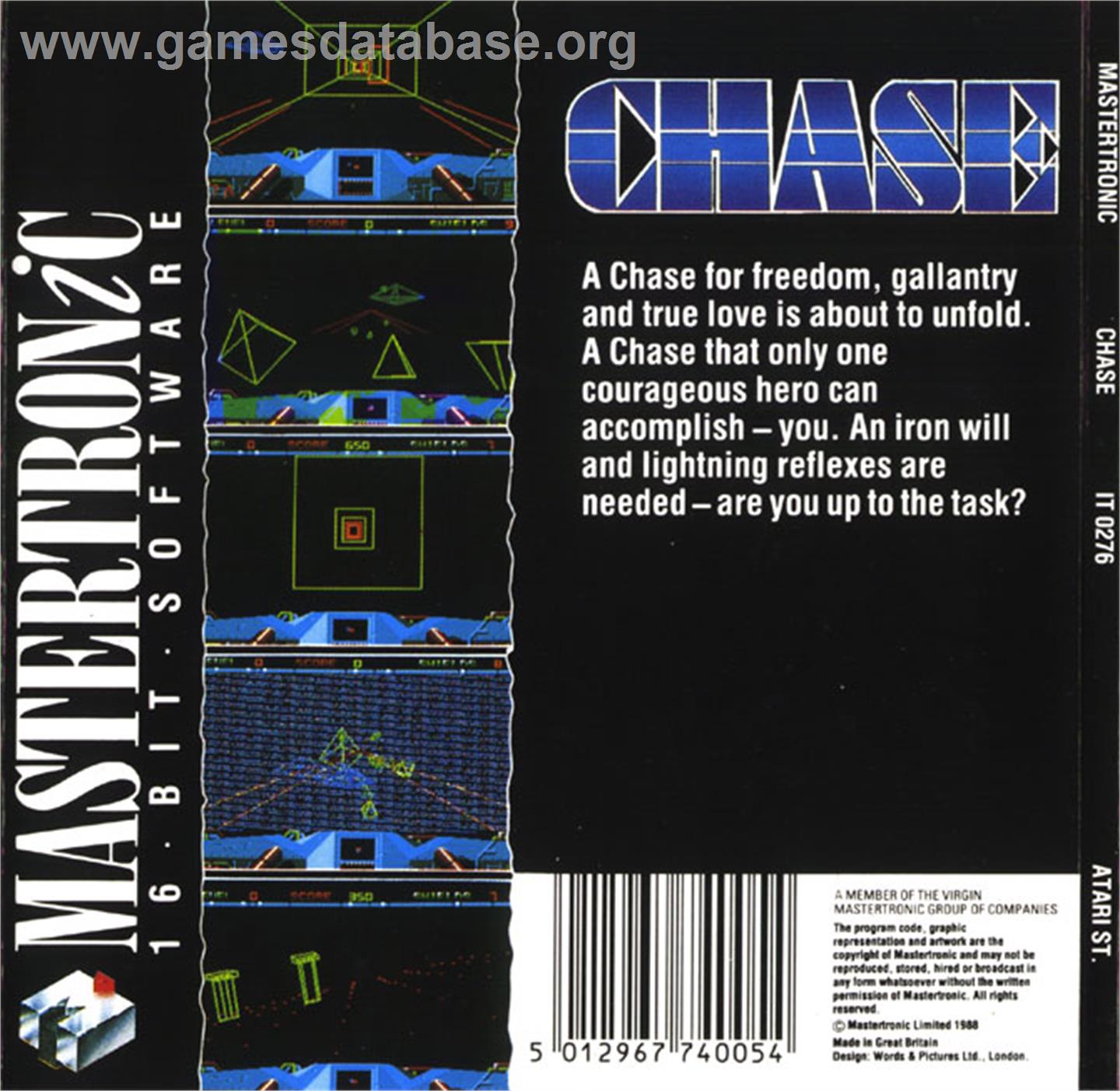 Sky Chase - Atari ST - Artwork - Box Back