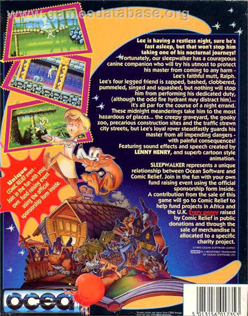 Sleepwalker - Atari ST - Artwork - Box Back