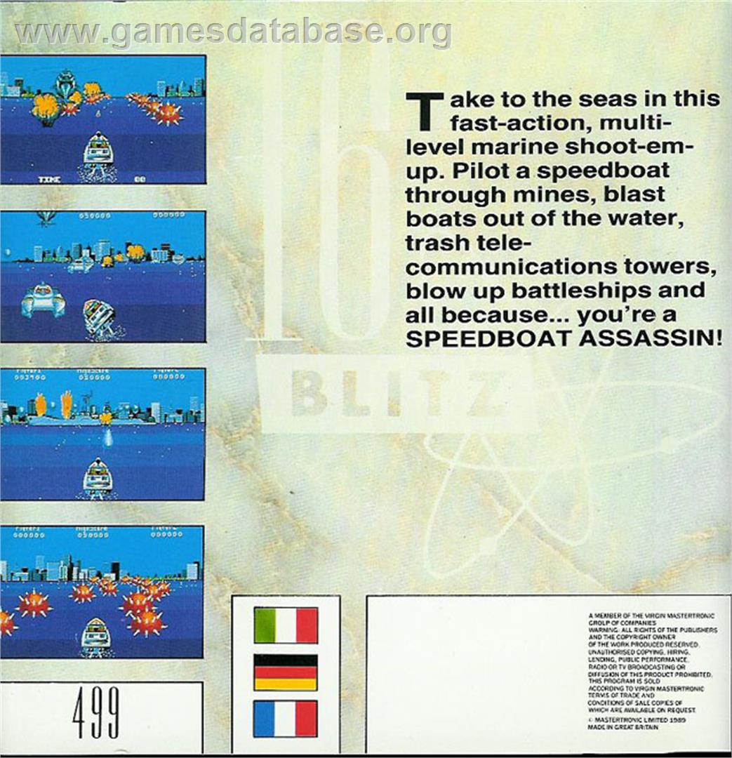 Speedboat Assassins - Atari ST - Artwork - Box Back