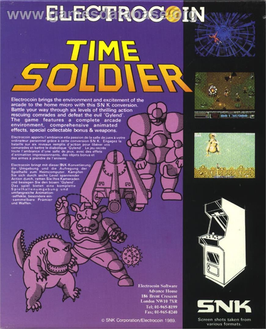 Time Soldiers - Atari ST - Artwork - Box Back
