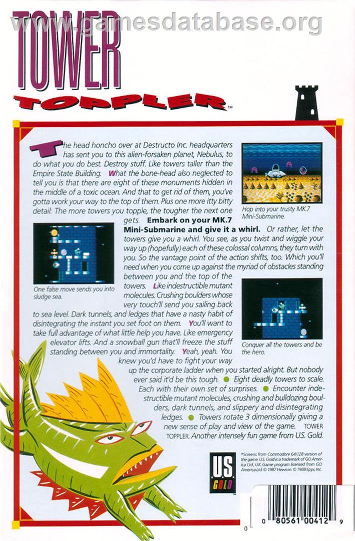 Tower Toppler - Atari ST - Artwork - Box Back