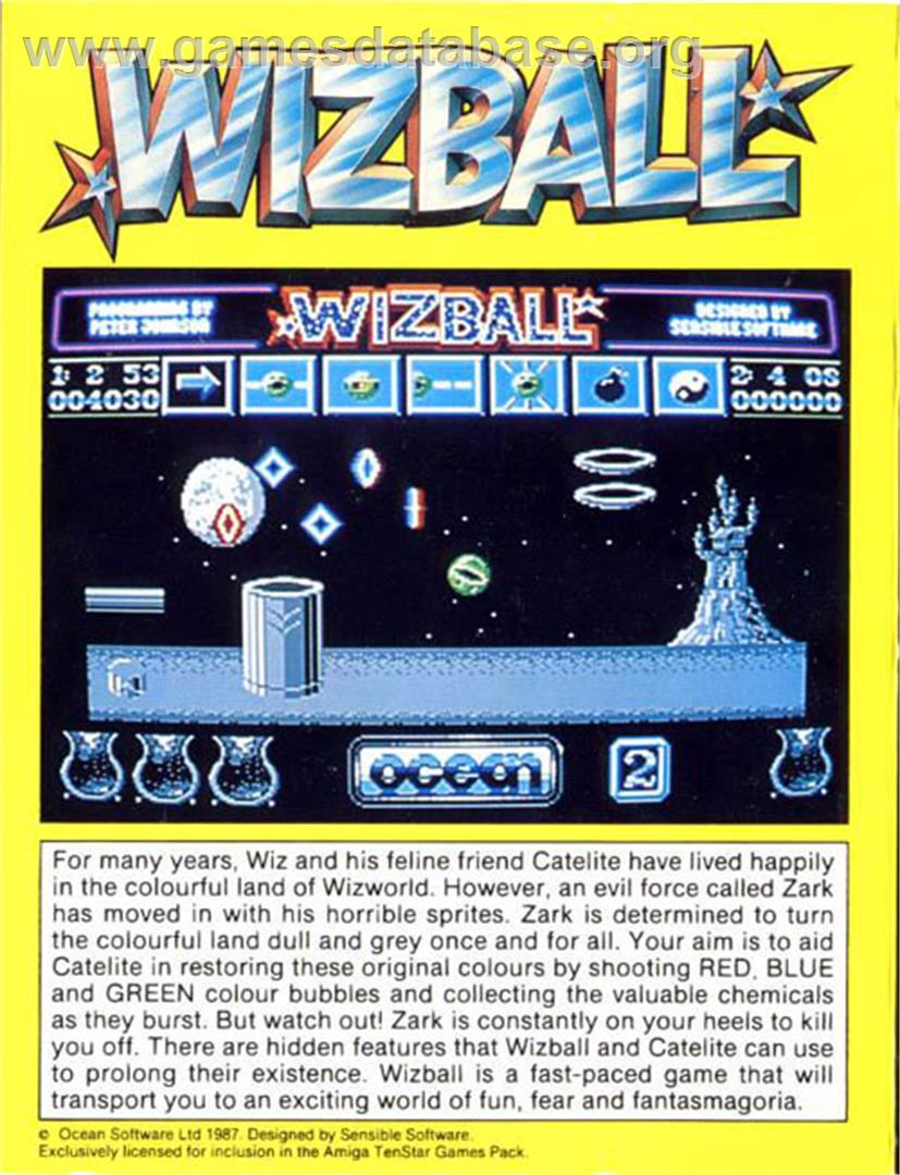 Wizball - Atari ST - Artwork - Box Back