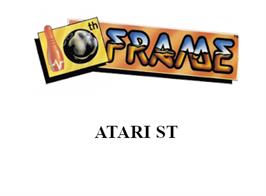 Top of cartridge artwork for 10th Frame on the Atari ST.