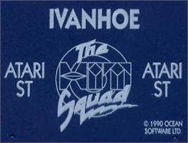 Top of cartridge artwork for Ivanhoe on the Atari ST.