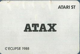 Top of cartridge artwork for Klax on the Atari ST.