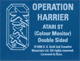 Top of cartridge artwork for Operation: Cleanstreets on the Atari ST.