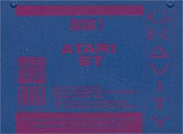 Top of cartridge artwork for Zero Gravity on the Atari ST.