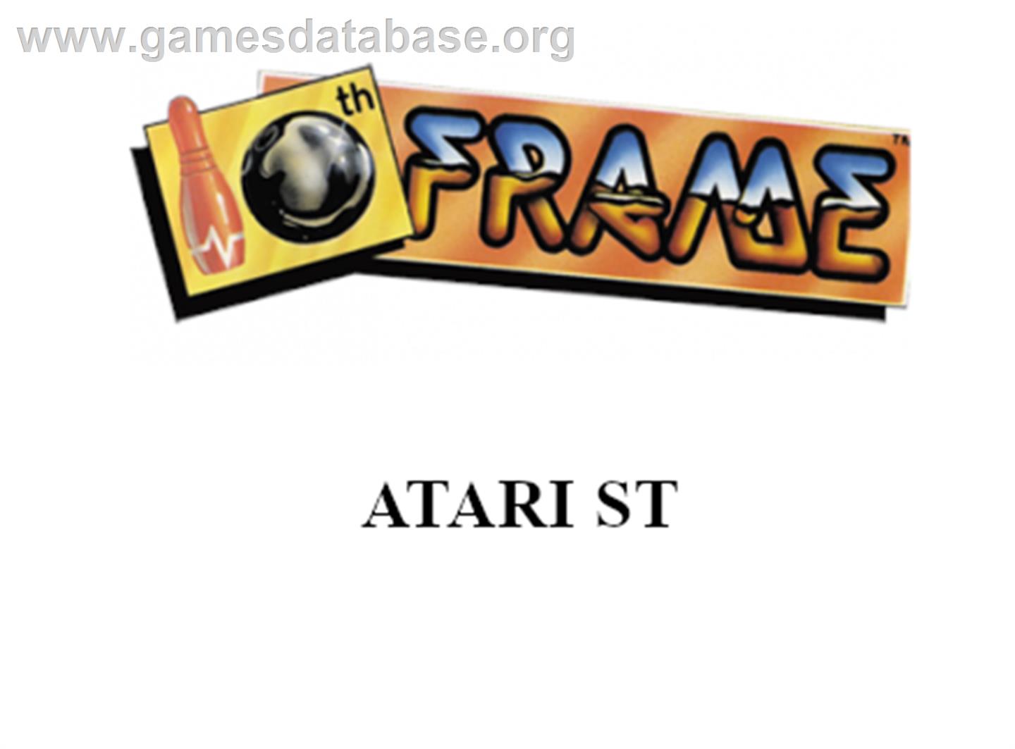 10th Frame - Atari ST - Artwork - Cartridge Top
