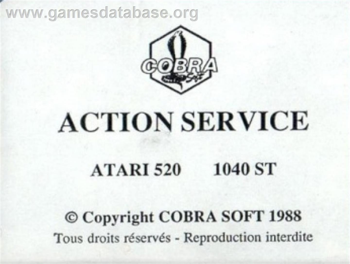 Action Pack - Atari ST - Artwork - Cartridge Top