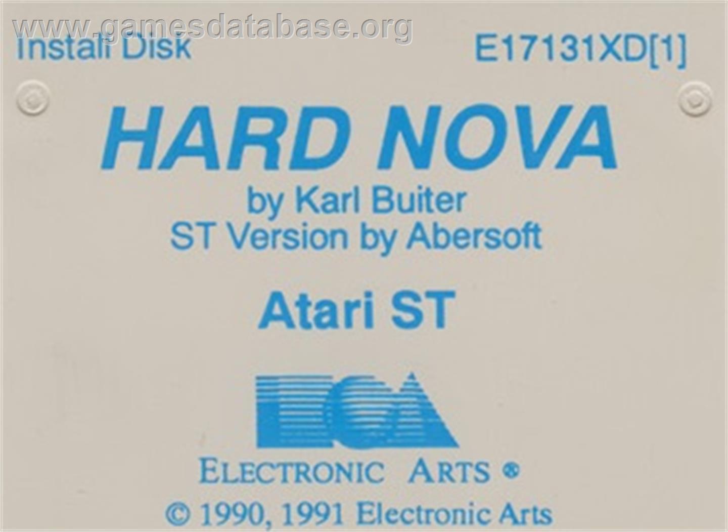 Hard Nova - Atari ST - Artwork - Cartridge Top