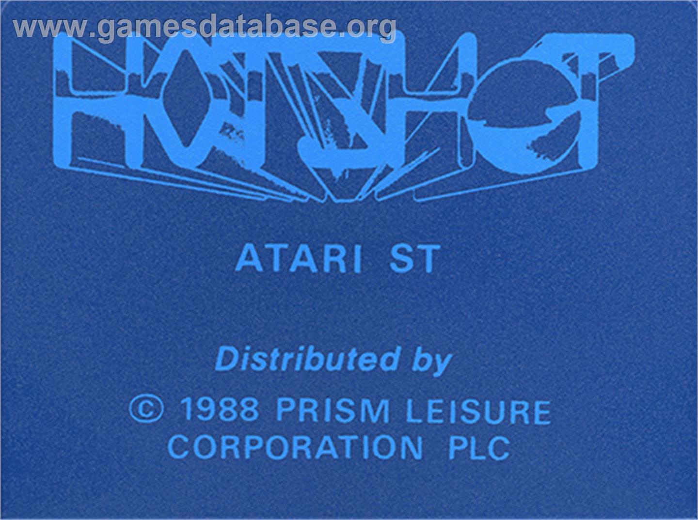 Hot Shot - Atari ST - Artwork - Cartridge Top
