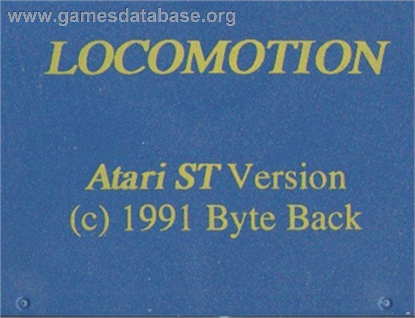 Loco-Motion - Atari ST - Artwork - Cartridge Top