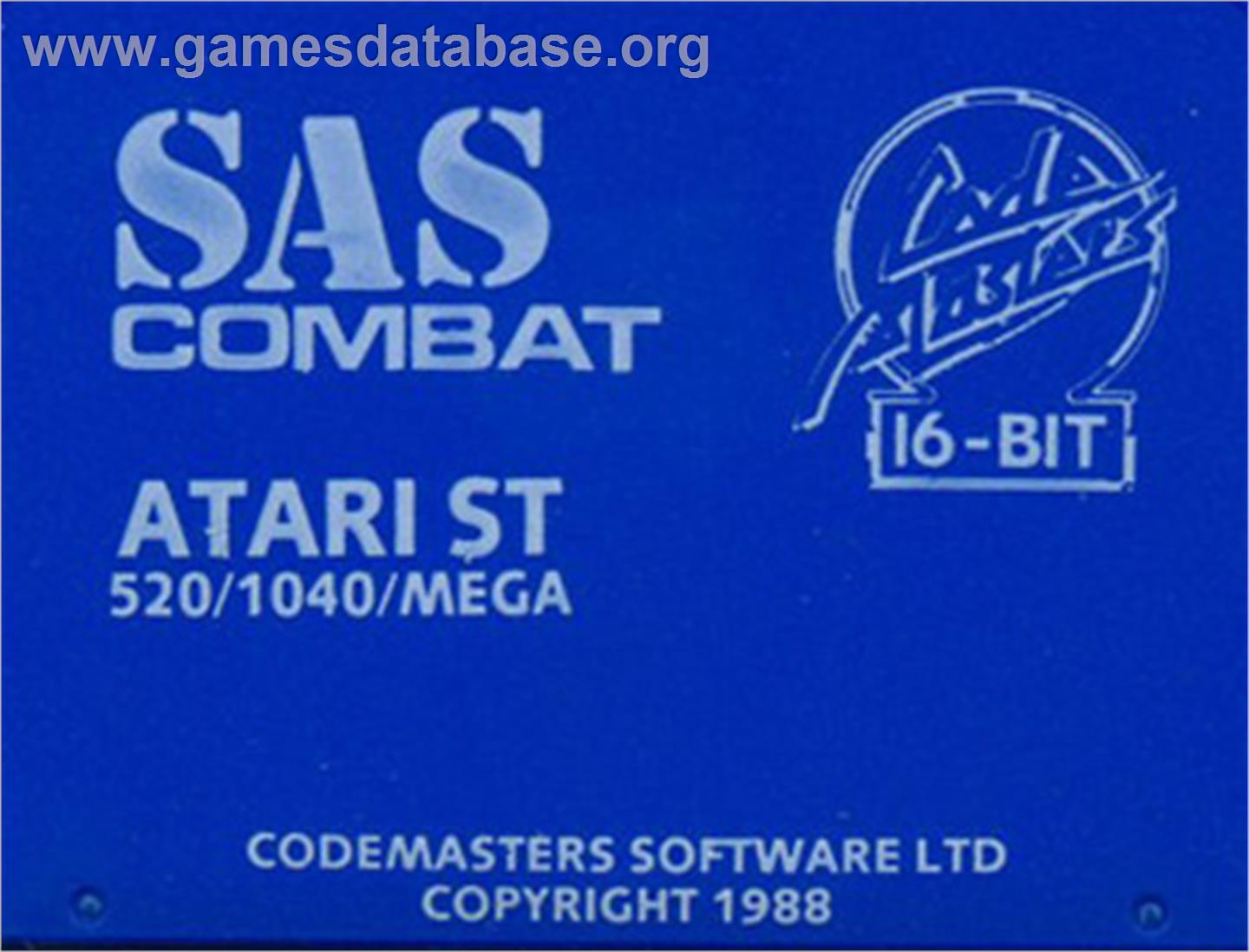 SAS Combat Simulator - Atari ST - Artwork - Cartridge Top