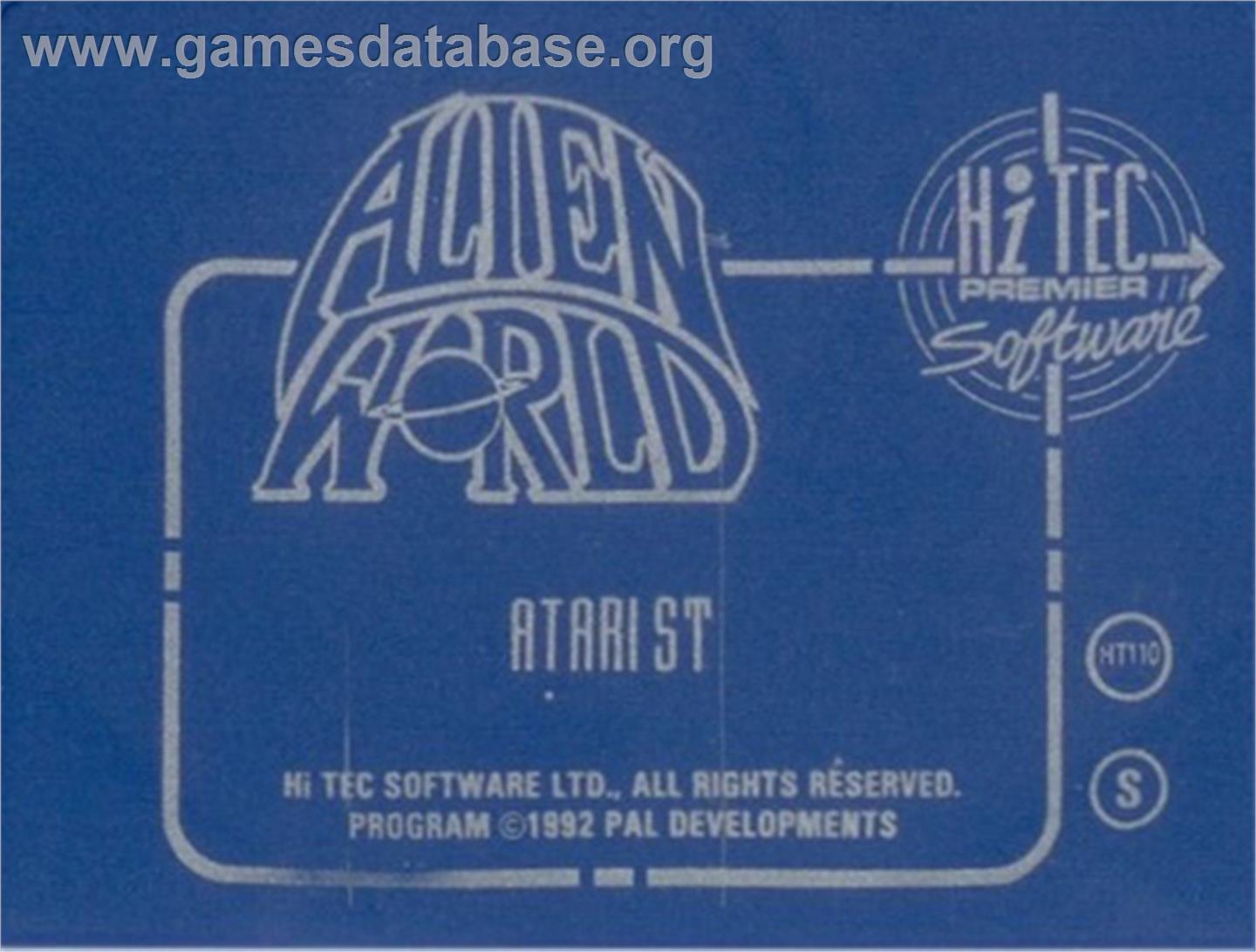 Wild West World - Atari ST - Artwork - Cartridge Top