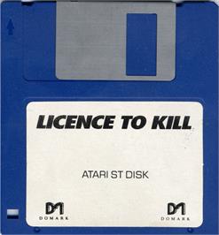 Artwork on the Disc for 007: Licence to Kill on the Atari ST.