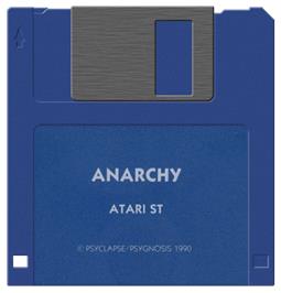 Artwork on the Disc for Anarchy on the Atari ST.