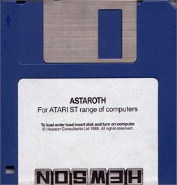 Artwork on the Disc for Astaroth: The Angel of Death on the Atari ST.