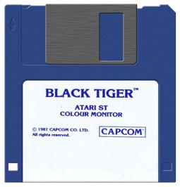 Artwork on the Disc for Black Tiger on the Atari ST.