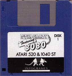 Artwork on the Disc for BoBo on the Atari ST.