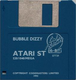 Artwork on the Disc for Bubble Dizzy on the Atari ST.