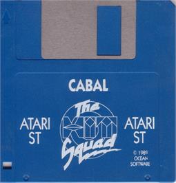 Artwork on the Disc for Cabal on the Atari ST.