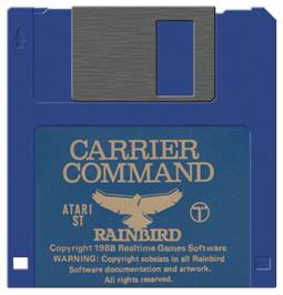 Artwork on the Disc for Carrier Command on the Atari ST.