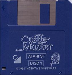 Artwork on the Disc for Castle Master on the Atari ST.
