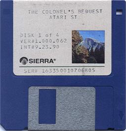 Artwork on the Disc for Colonel's Bequest on the Atari ST.