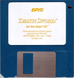 Artwork on the Disc for Death Sword on the Atari ST.