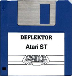 Artwork on the Disc for Deflektor on the Atari ST.