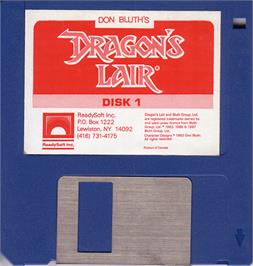 Artwork on the Disc for Dragon's Lair on the Atari ST.