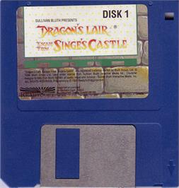 Artwork on the Disc for Dragon's Lair 2: Escape from Singe's Castle on the Atari ST.