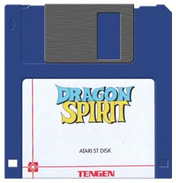 Artwork on the Disc for Dragon Spirit on the Atari ST.