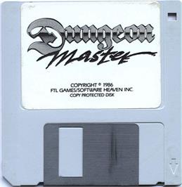 Artwork on the Disc for Dungeon Master on the Atari ST.