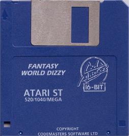 Artwork on the Disc for Fantasy World Dizzy on the Atari ST.