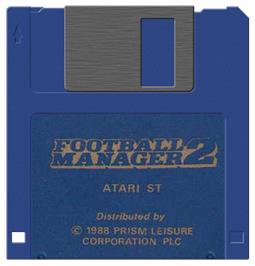 Artwork on the Disc for Football Manager 2 on the Atari ST.
