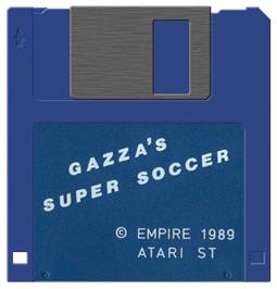 Artwork on the Disc for Gazza's Super Soccer on the Atari ST.