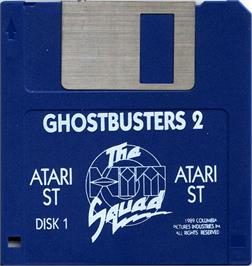 Artwork on the Disc for Ghostbusters 2 on the Atari ST.