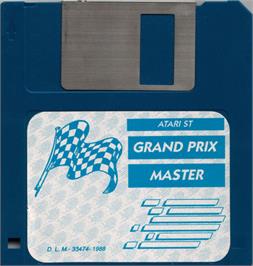 Artwork on the Disc for Grand Prix Master on the Atari ST.