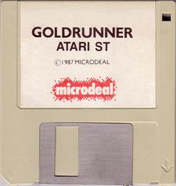 Artwork on the Disc for Grid Runner on the Atari ST.