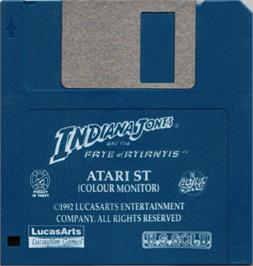 Artwork on the Disc for Indiana Jones and the Fate of Atlantis on the Atari ST.
