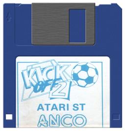 Artwork on the Disc for Kick Off 2: Winning Tactics on the Atari ST.