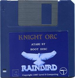 Artwork on the Disc for Knight Orc on the Atari ST.